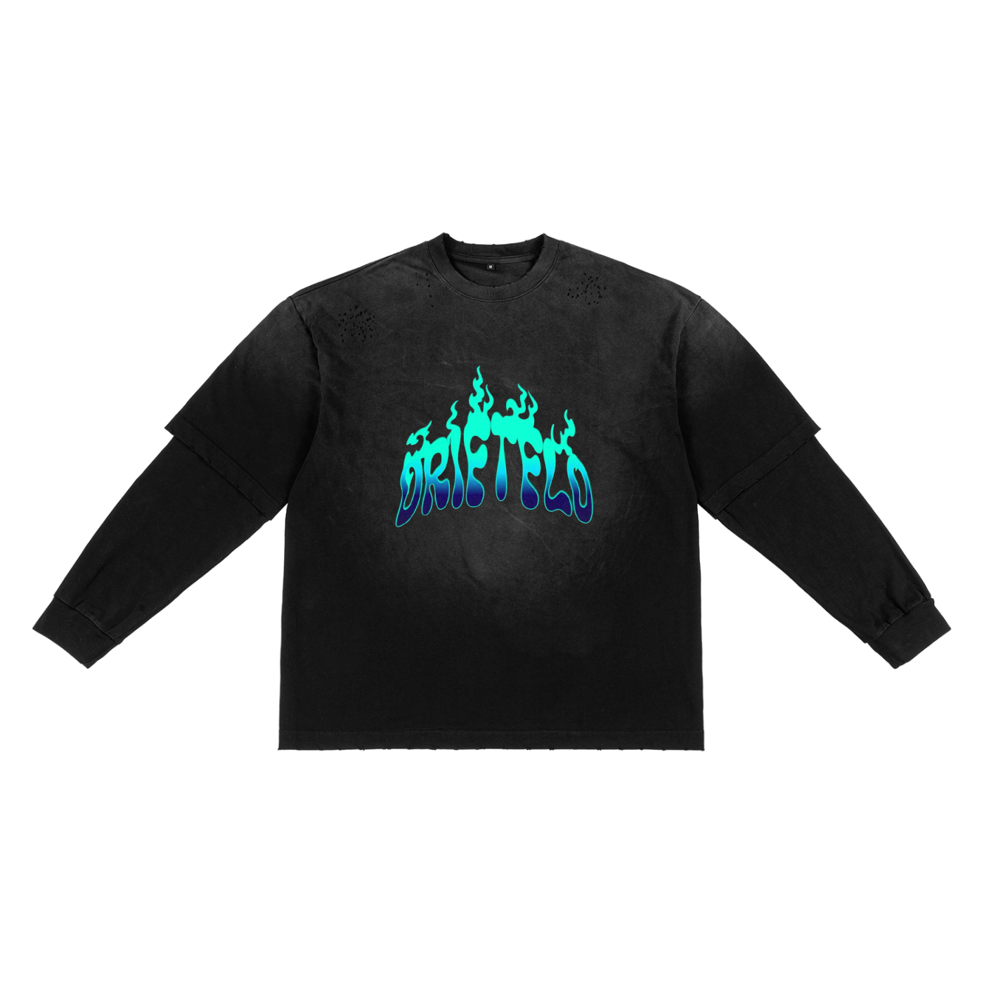 Sunfade Hand-Frayed Faux Two-Piece T-Shirt