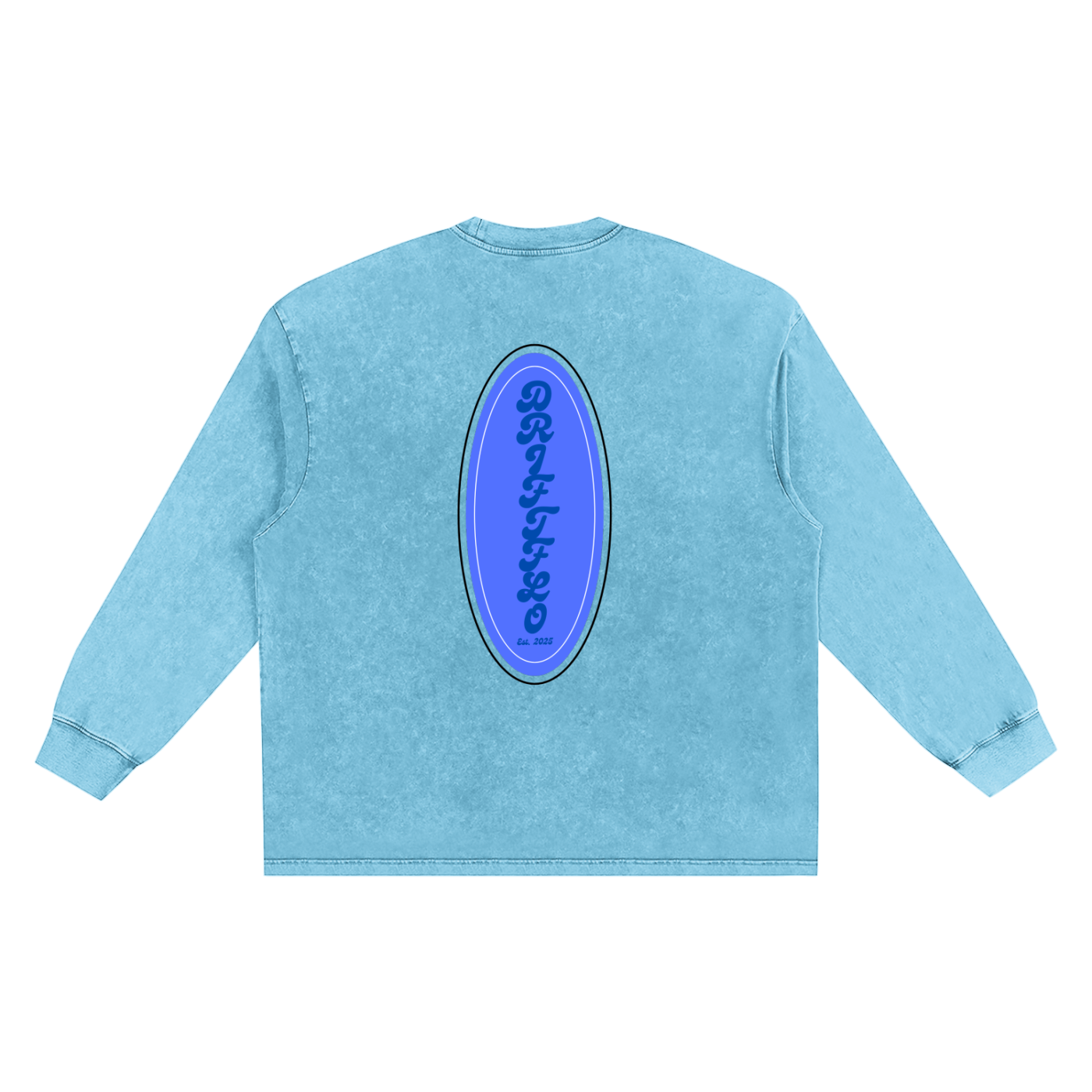 Snow Washed Oversize Long Sleeve T-shirt