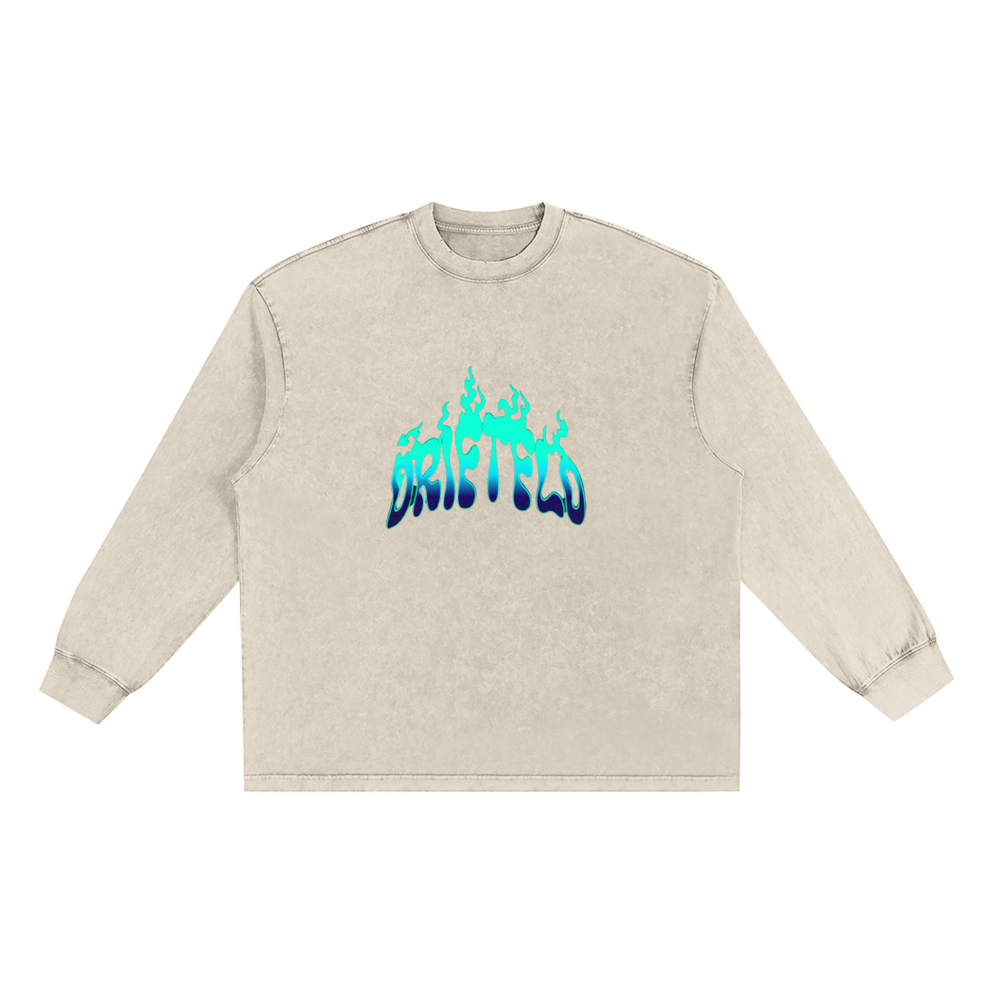 Snow Washed Oversize Long Sleeve T-shirt