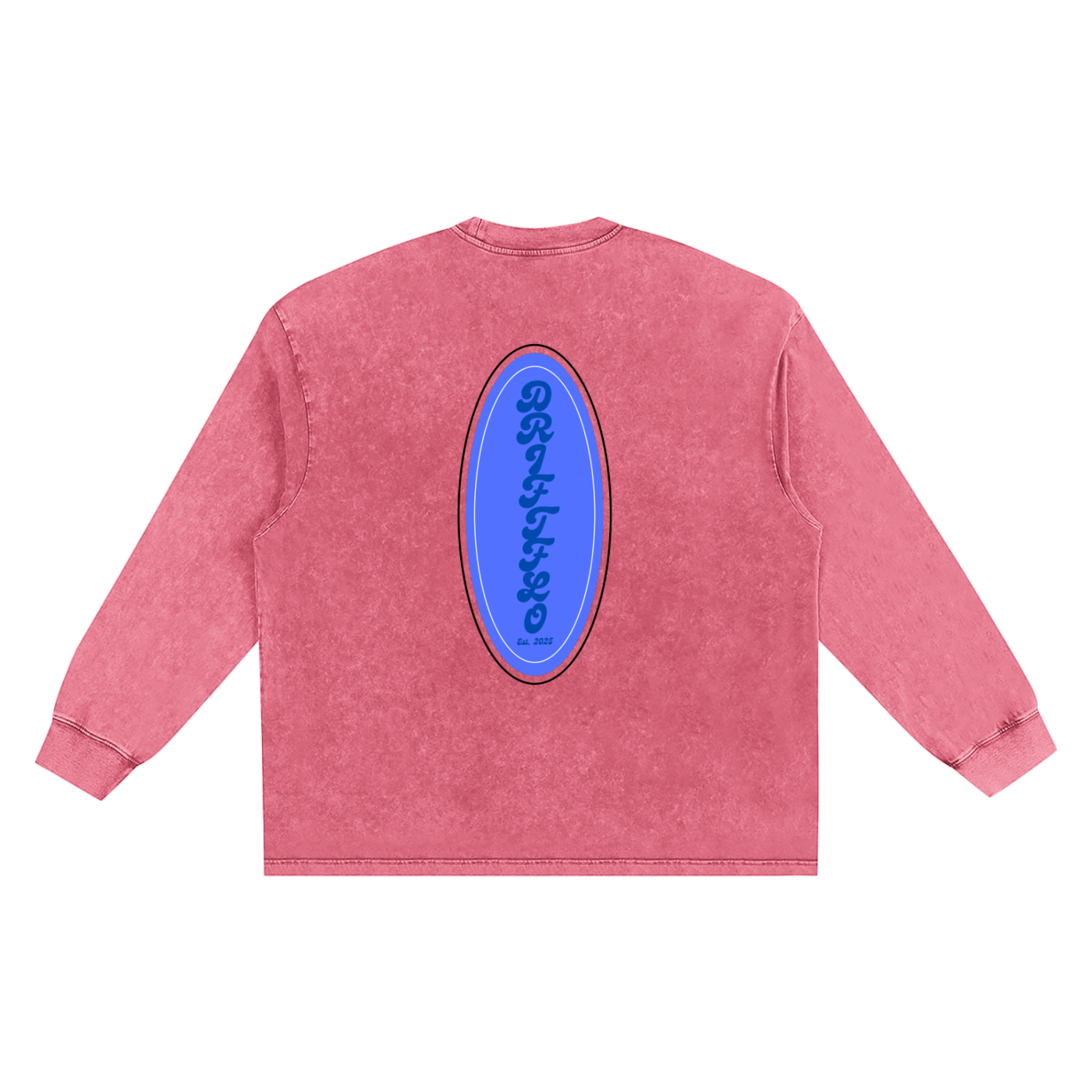 Snow Washed Oversize Long Sleeve T-shirt