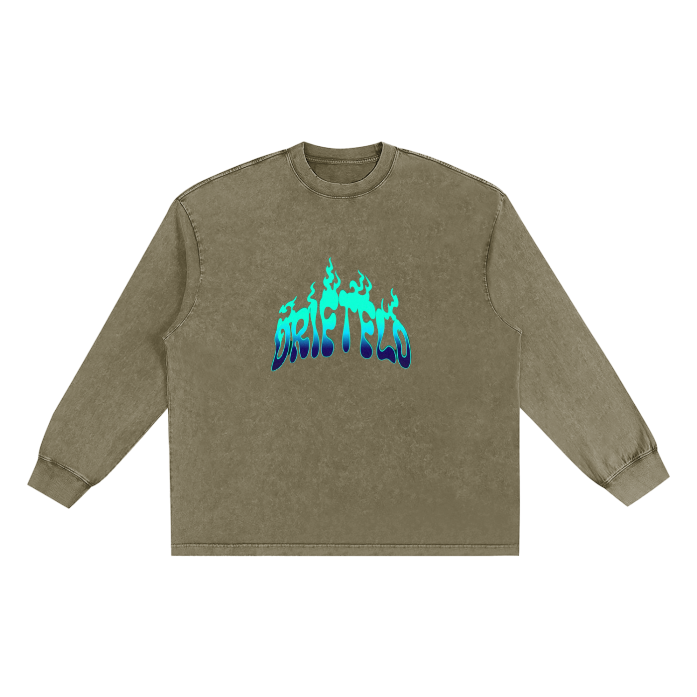 Snow Washed Oversize Long Sleeve T-shirt