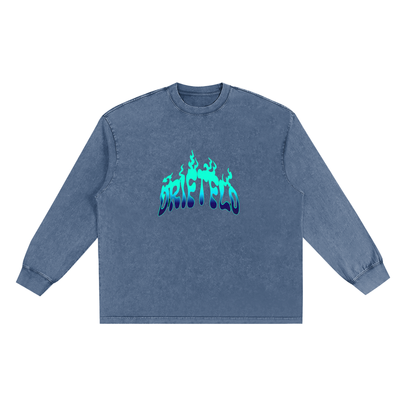 Snow Washed Oversize Long Sleeve T-shirt