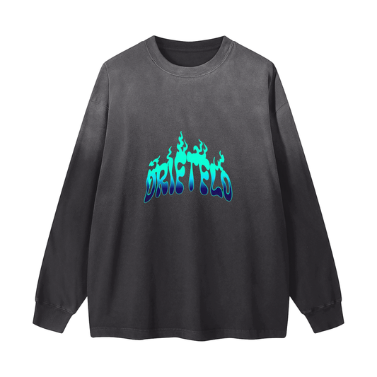 Gradient Vintage Washed Long Sleeve Tee - 270 GSM
