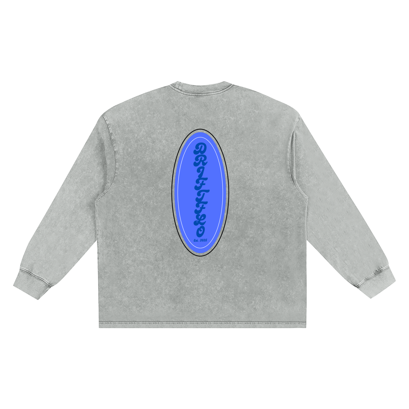 Snow Washed Oversize Long Sleeve T-shirt